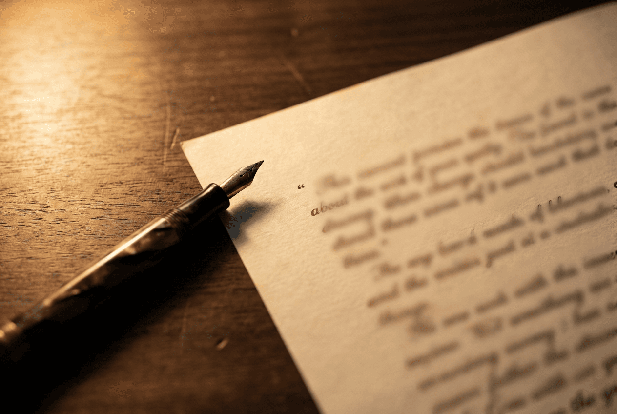 A printed charter quotation on a desk.